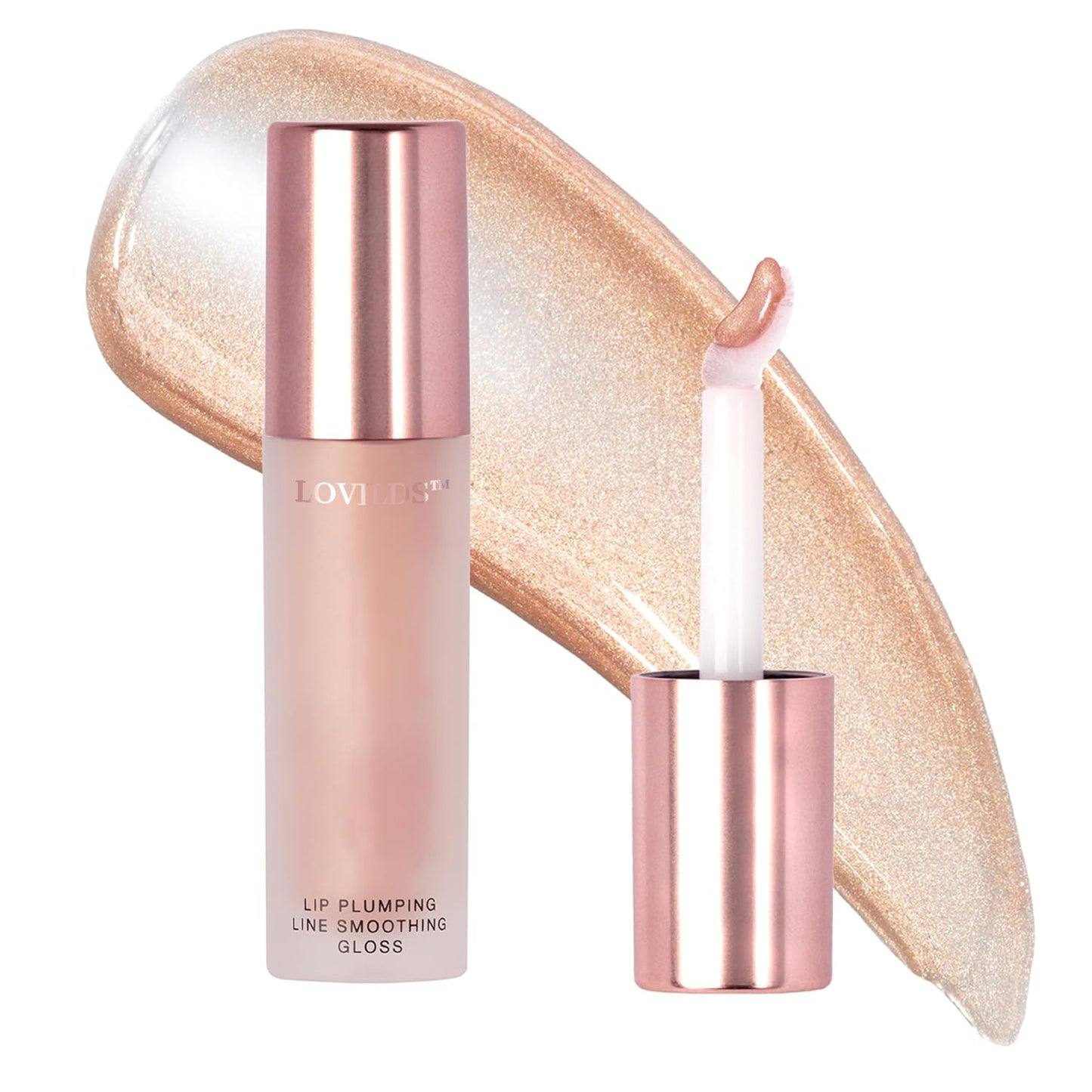š LOVILDS⢠Lip Plumper Gloss | Hydrating, Volumizing Formula for Fuller-Looking Lips | Non-Sticky, Long-Wearing Lip Gloss