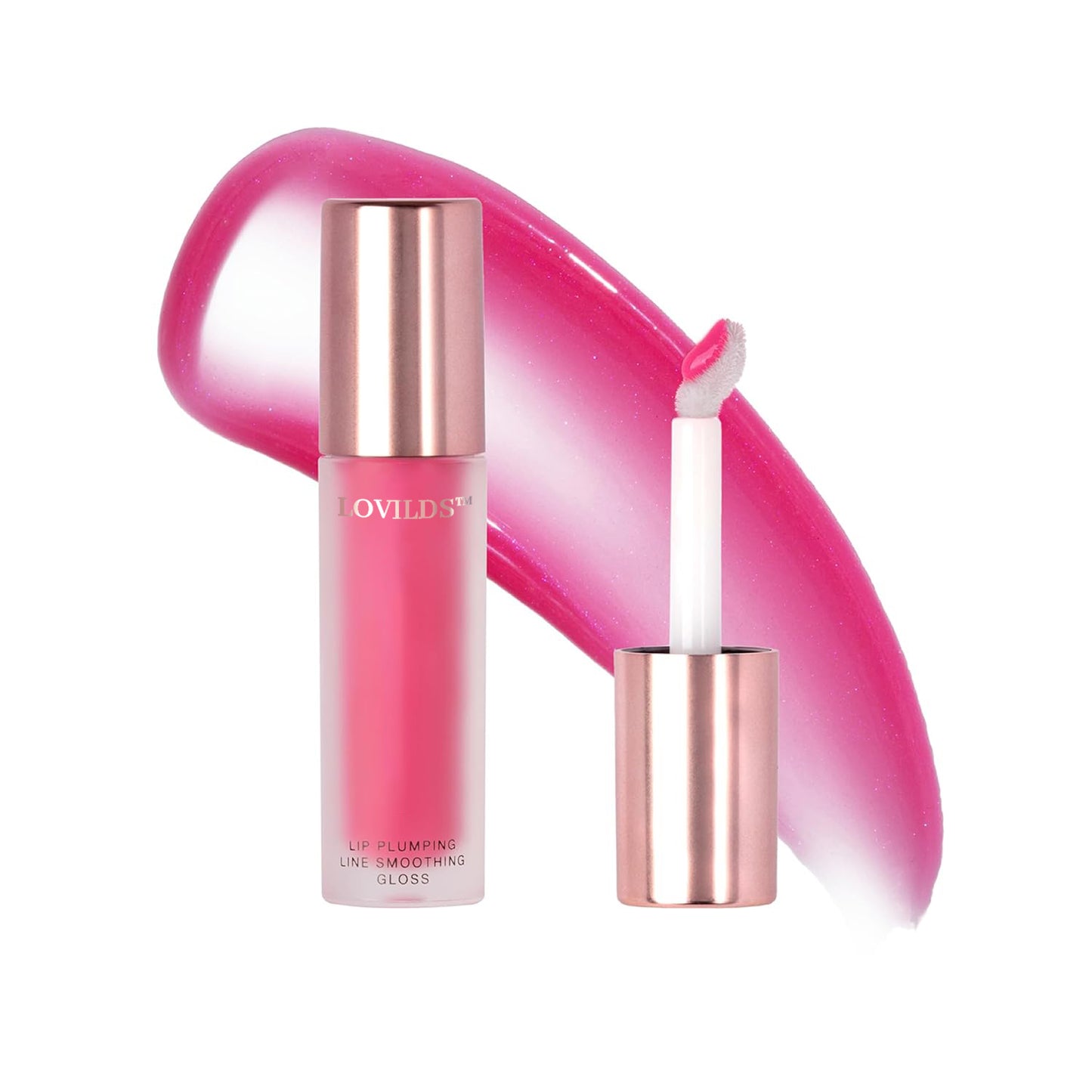 š LOVILDS⢠Lip Plumper Gloss | Hydrating, Volumizing Formula for Fuller-Looking Lips | Non-Sticky, Long-Wearing Lip Gloss