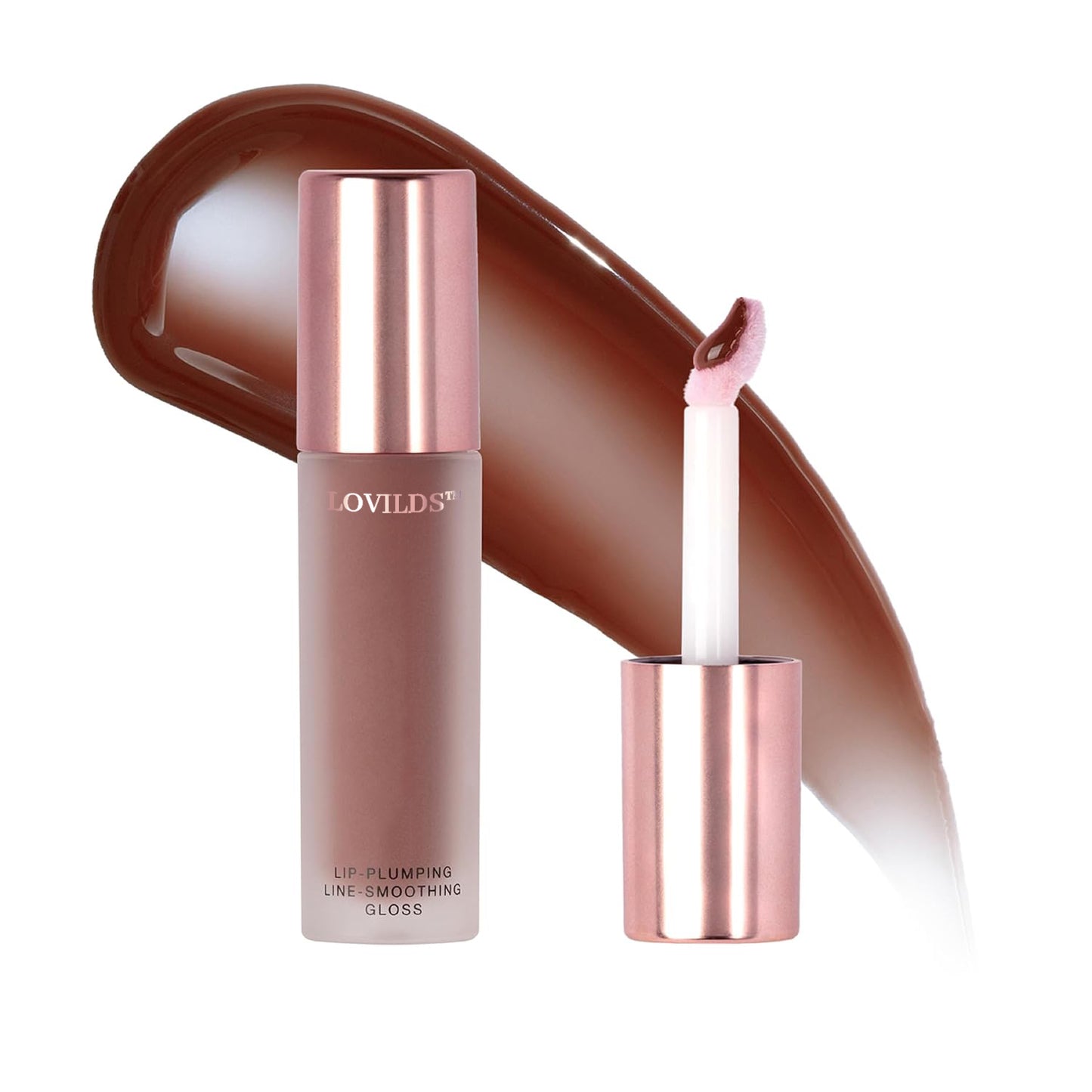 š LOVILDS⢠Lip Plumper Gloss | Hydrating, Volumizing Formula for Fuller-Looking Lips | Non-Sticky, Long-Wearing Lip Gloss
