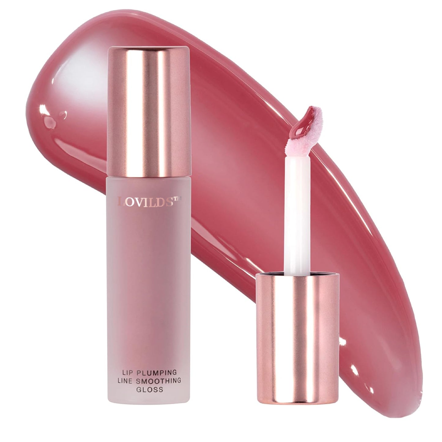 š LOVILDS⢠Lip Plumper Gloss | Hydrating, Volumizing Formula for Fuller-Looking Lips | Non-Sticky, Long-Wearing Lip Gloss