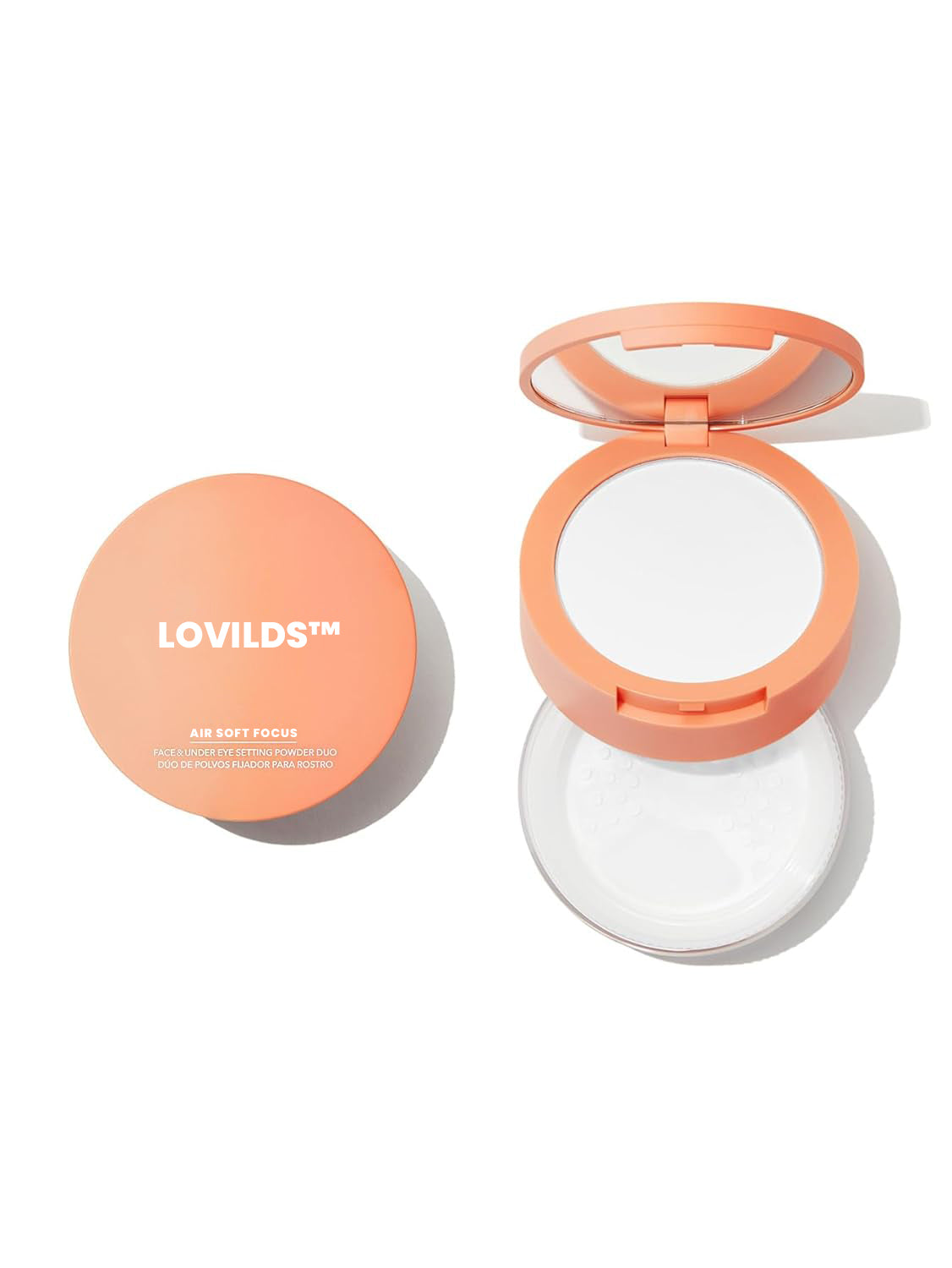 ✨ LOVILDS™ Dual-Layer Soft Focus Setting Powder · For Eyes & Face, Flawless Long-Lasting Finish