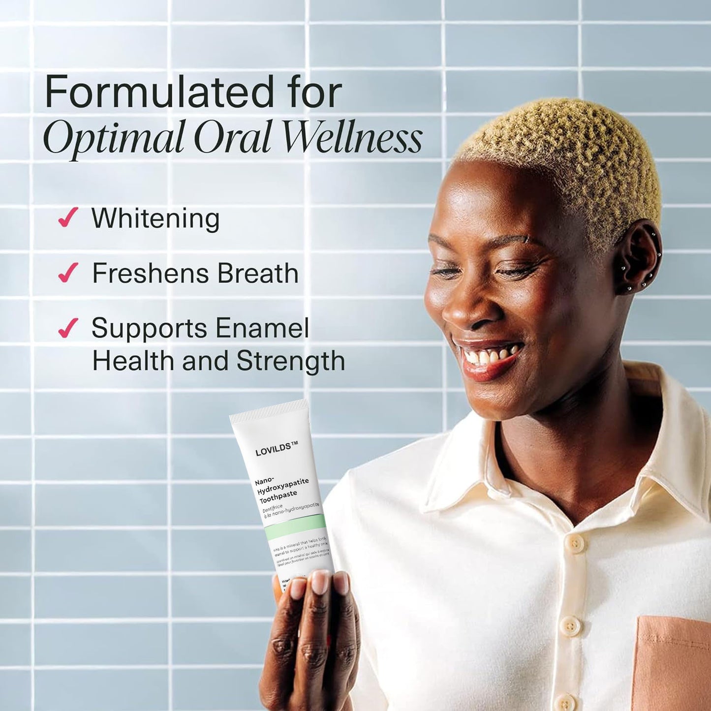 𦷠LOVILDS⢠Fluoride-Free Toothpaste with Nano Hydroxyapatite