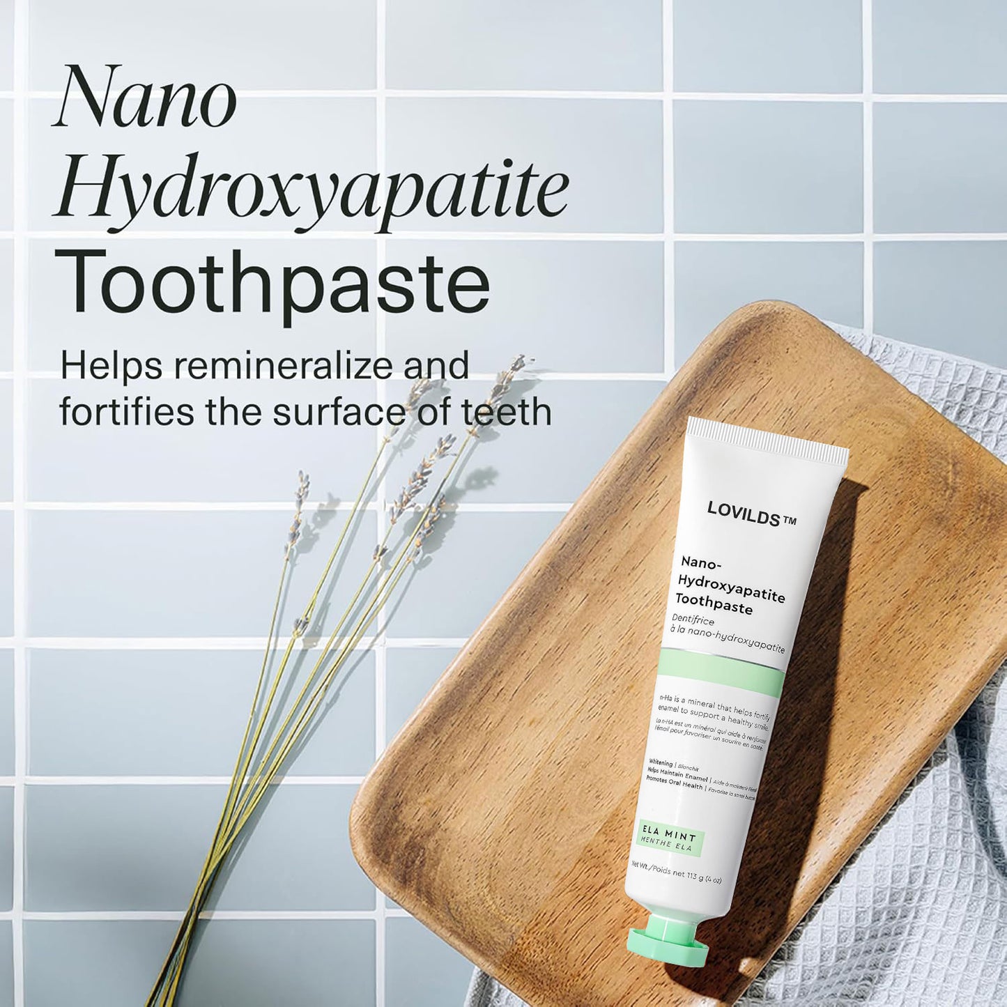 𦷠LOVILDS⢠Fluoride-Free Toothpaste with Nano Hydroxyapatite