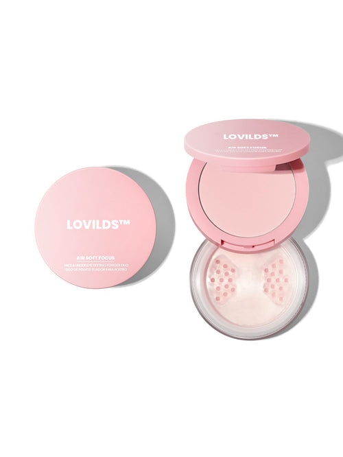 ✨ LOVILDS™ Dual-Layer Soft Focus Setting Powder · For Eyes & Face, Flawless Long-Lasting Finish