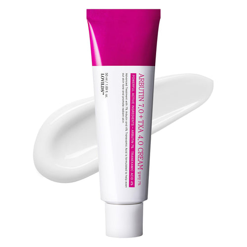 š LOVILDS⢠Arbutin 7% + Tranexamic Acid 4% Brightening Cream | Targets Dark Spots, Freckles, Blemishes & Pigmentation