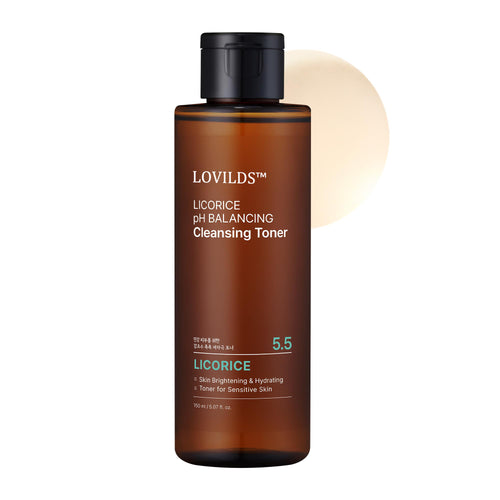 š¦ LOVILDS⢠Licorice pH Balancing Cleansing Toner - Hydrating 5.5 pH Astringent for Acne, Dark Spots & Pigmentation, 5.1 fl.oz.
