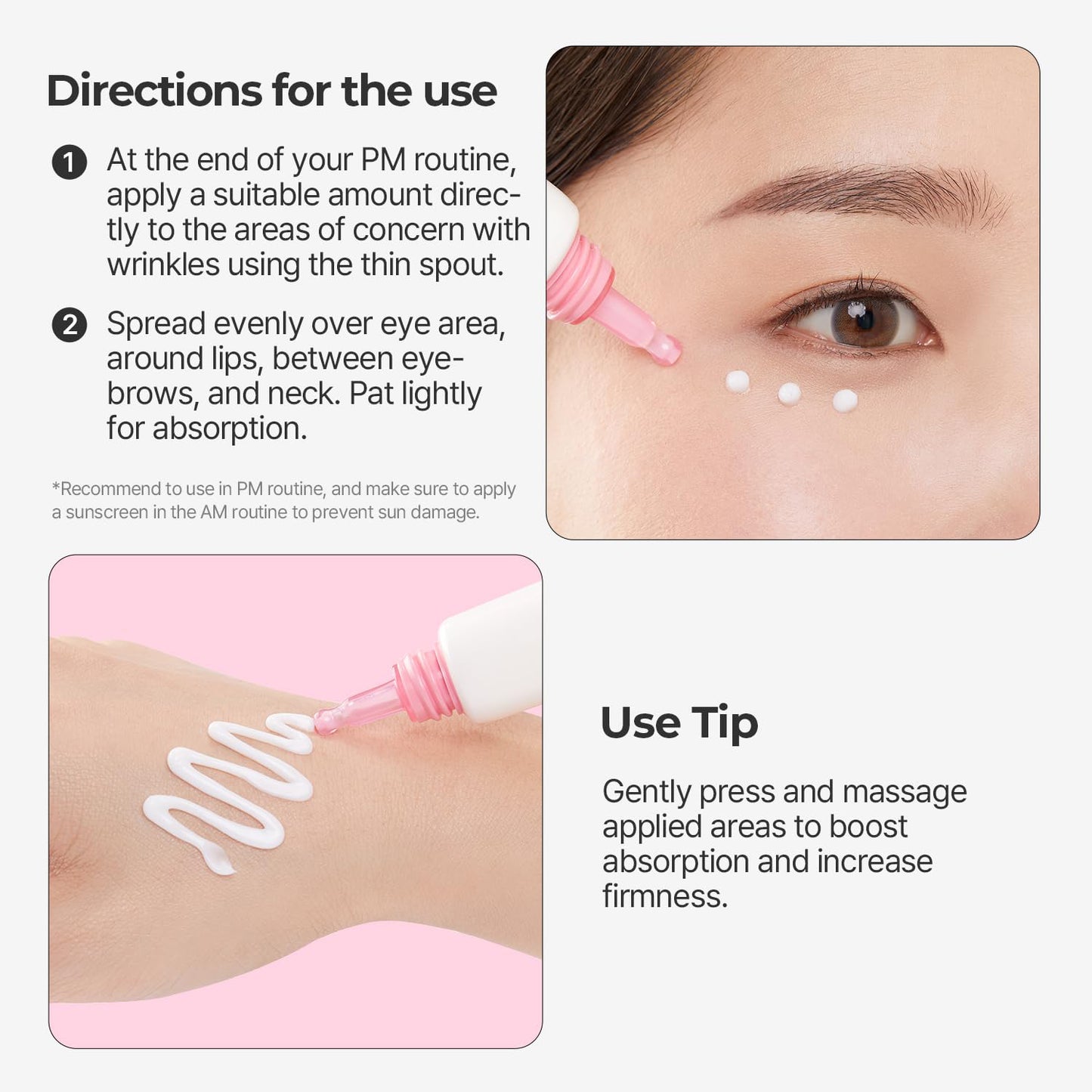 đ LOVILDS⢠Collagen Firming Eye Cream for Wrinkle Improvement and Dark Circles Care