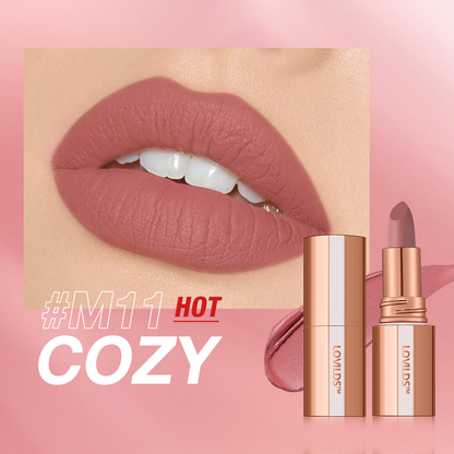 💋 LOVILDS™ Velvet Matte Lipstick - Silky & Richly Pigmented, 24H Long-Lasting, Smudge-Proof, Waterproof & Kiss-Proof