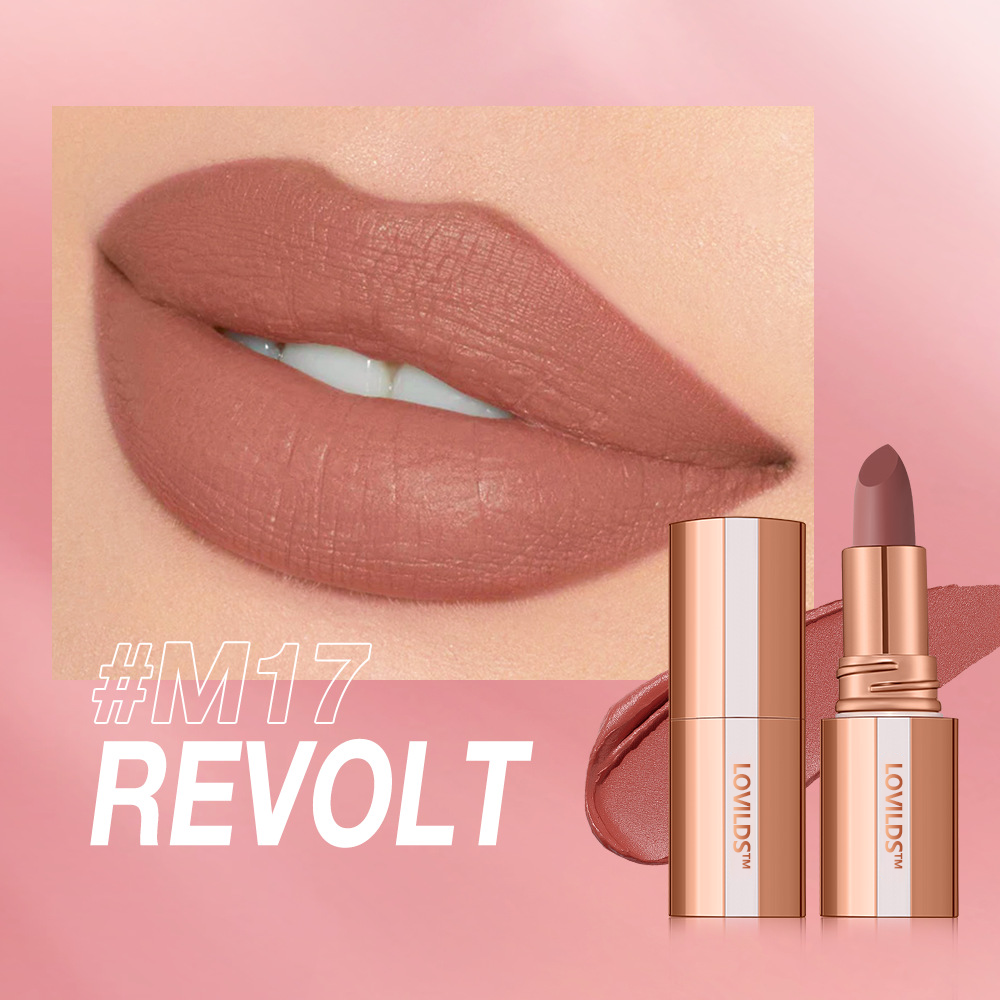 💋 LOVILDS™ Velvet Matte Lipstick - Silky & Richly Pigmented, 24H Long-Lasting, Smudge-Proof, Waterproof & Kiss-Proof