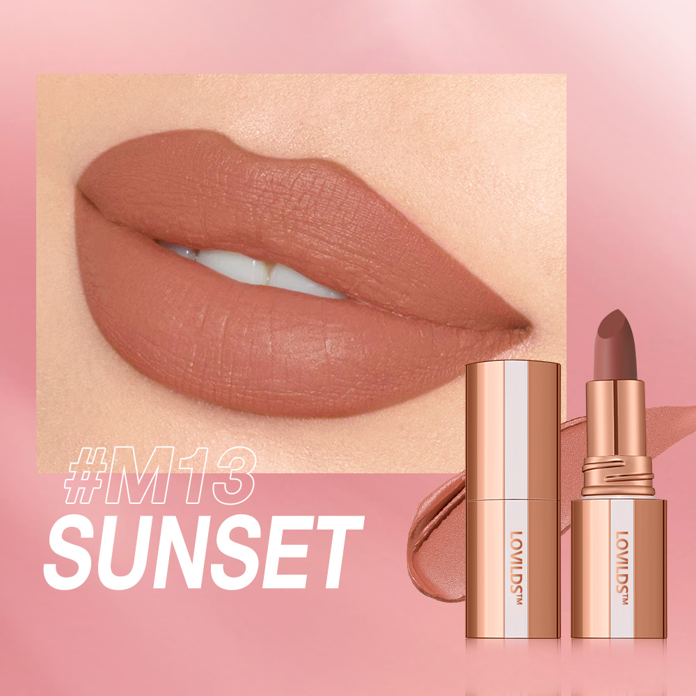 💋 LOVILDS™ Velvet Matte Lipstick - Silky & Richly Pigmented, 24H Long-Lasting, Smudge-Proof, Waterproof & Kiss-Proof