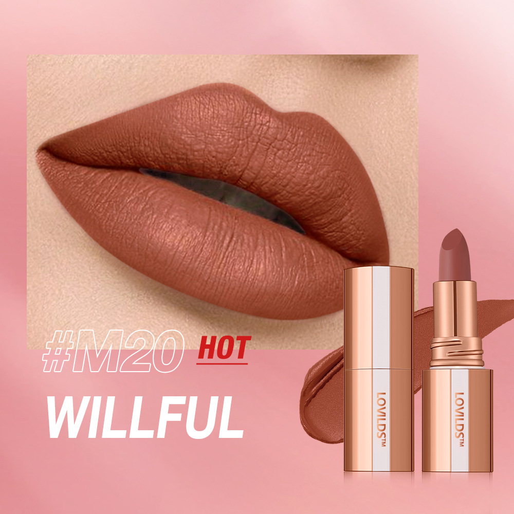 💋 LOVILDS™ Velvet Matte Lipstick - Silky & Richly Pigmented, 24H Long-Lasting, Smudge-Proof, Waterproof & Kiss-Proof