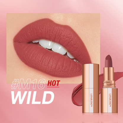 💋 LOVILDS™ Velvet Matte Lipstick - Silky & Richly Pigmented, 24H Long-Lasting, Smudge-Proof, Waterproof & Kiss-Proof