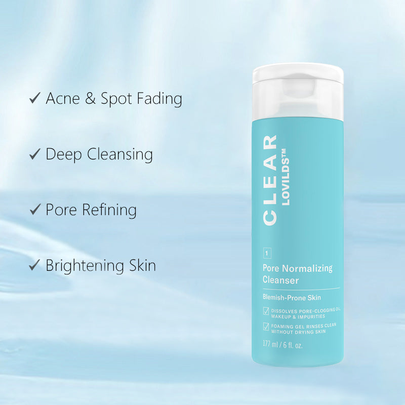 ✨ LOVILDS™ Clear Pore Normalizing Facial Cleanser – Salicylic Acid Acne Face Wash for Blackheads, Redness & Clogged Pores