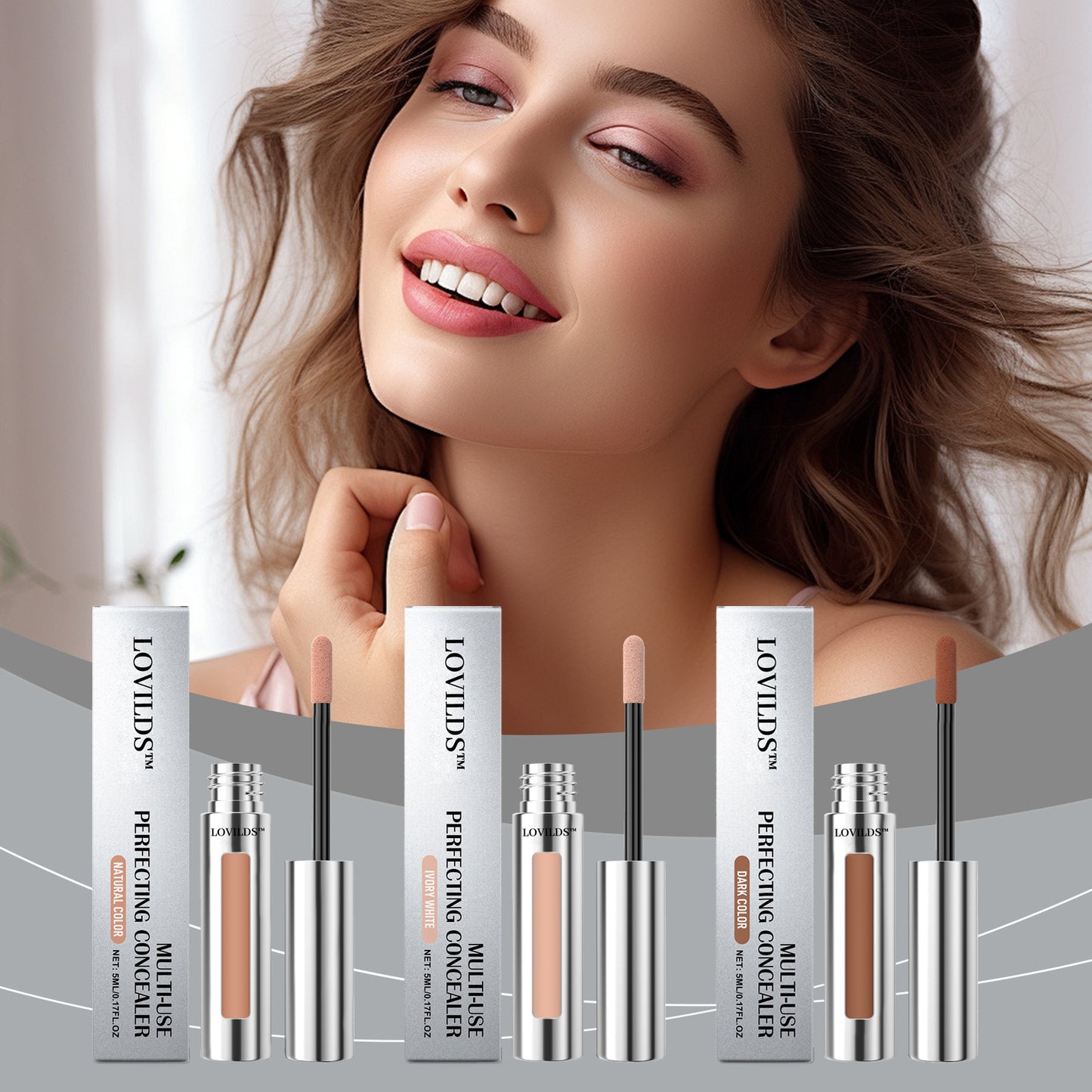 🔥Limited Time 50% Off! 🌟LOVILDS™ Flawless Concealer – 24H Full Coverage, Undetectable Finish
