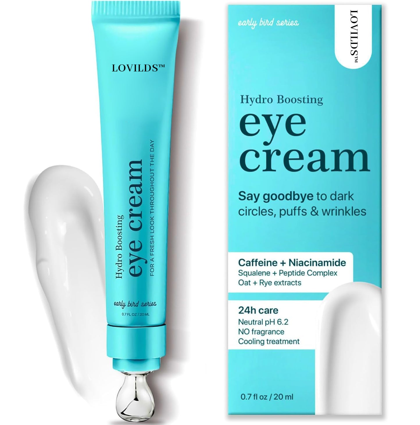 ✨ LOVILDS™ Anti-Aging Caffeine Eye Cream - Fades Dark Circles, Reduces Puffiness