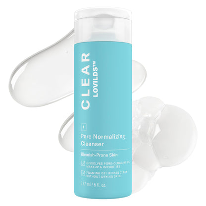 ✨ LOVILDS™ Clear Pore Normalizing Facial Cleanser – Salicylic Acid Acne Face Wash for Blackheads, Redness & Clogged Pores