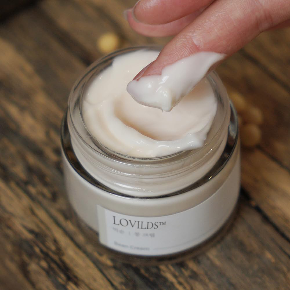 ✨ LOVILDS™ Bean Cream | Intensive Moisture Face Cream - Korean Skincare for Pore Care & Sebum Regulation, Achieve Smooth Nourished Glass Skin