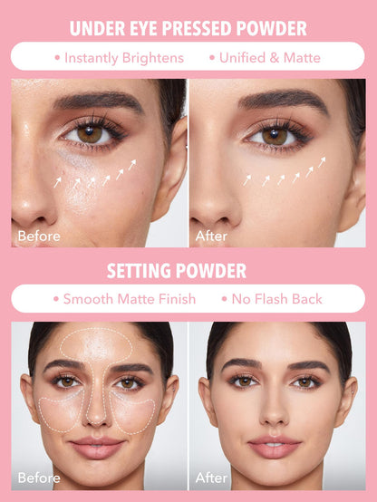 ✨ LOVILDS™ Dual-Layer Soft Focus Setting Powder · For Eyes & Face, Flawless Long-Lasting Finish