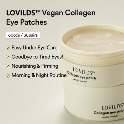 ✨ 💧 LOVILDS™ Collagen Jelly Eye Patch for Puffy Eyes & Dark Circles & Wrinkles, 60 Patches