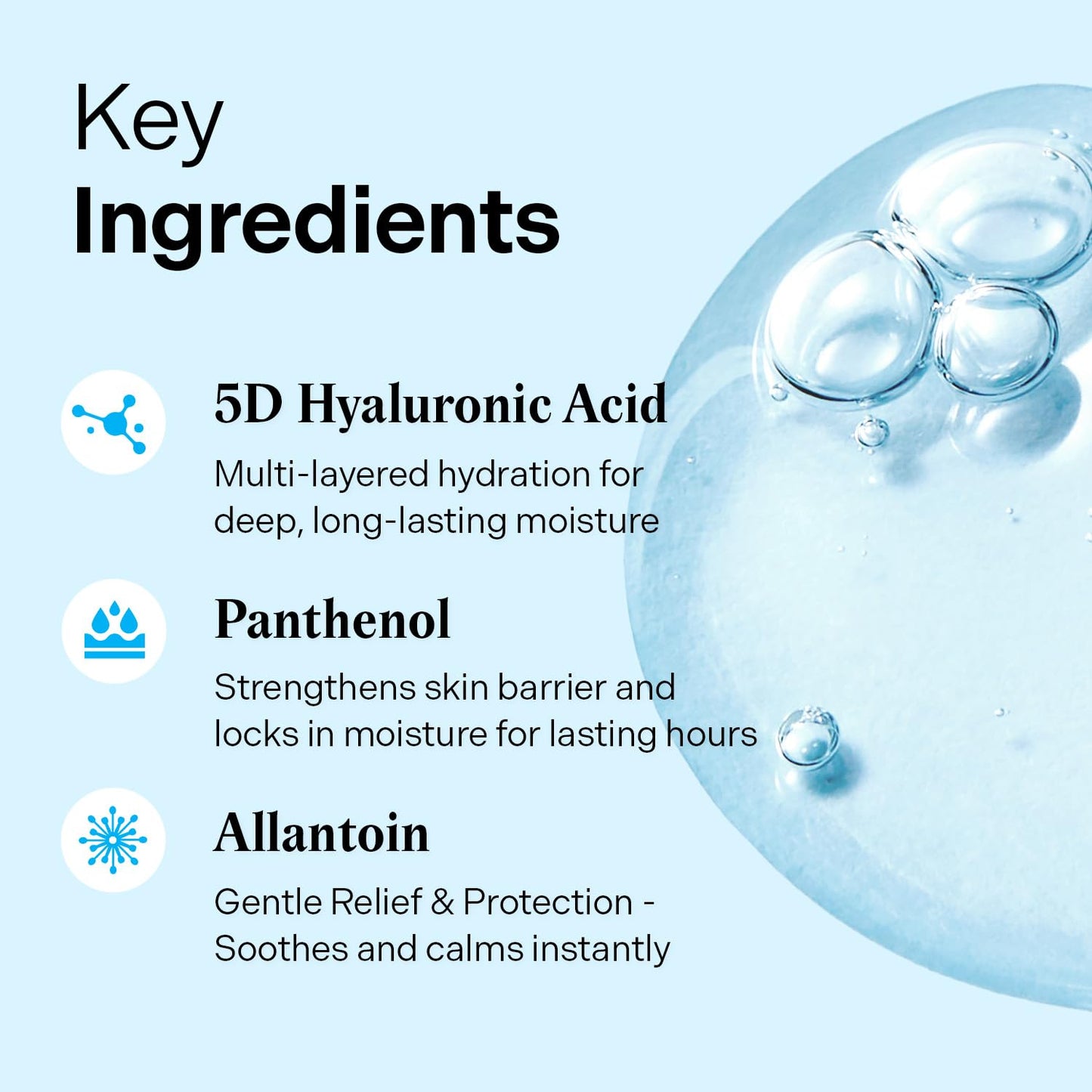 💦 LOVILDS™ Glow-Boosting Hyaluronic Acid Serum 50ml (1.69 fl.oz.) | Deep Hydration with Hyaluronic Acid, Panthenol & Allantoin