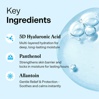 💦 LOVILDS™ Glow-Boosting Hyaluronic Acid Serum 50ml (1.69 fl.oz.) | Deep Hydration with Hyaluronic Acid, Panthenol & Allantoin