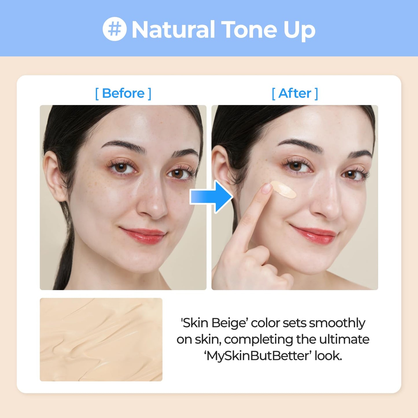 ✨ LOVILDS™ All-in-One Tinted Sunscreen (Sunscreen + Primer + Foundation) | Lightweight Beige Tone-Up Base | SPF50+ PA++++ | Hydrating Sheer-Finish Korean Skincare