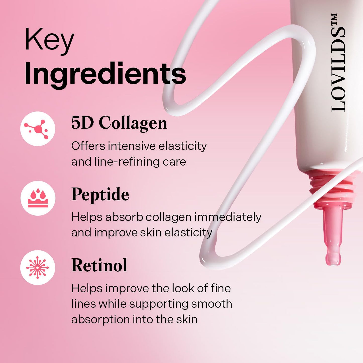 🌟 LOVILDS™ Collagen Firming Eye Cream for Wrinkle Improvement and Dark Circles Care