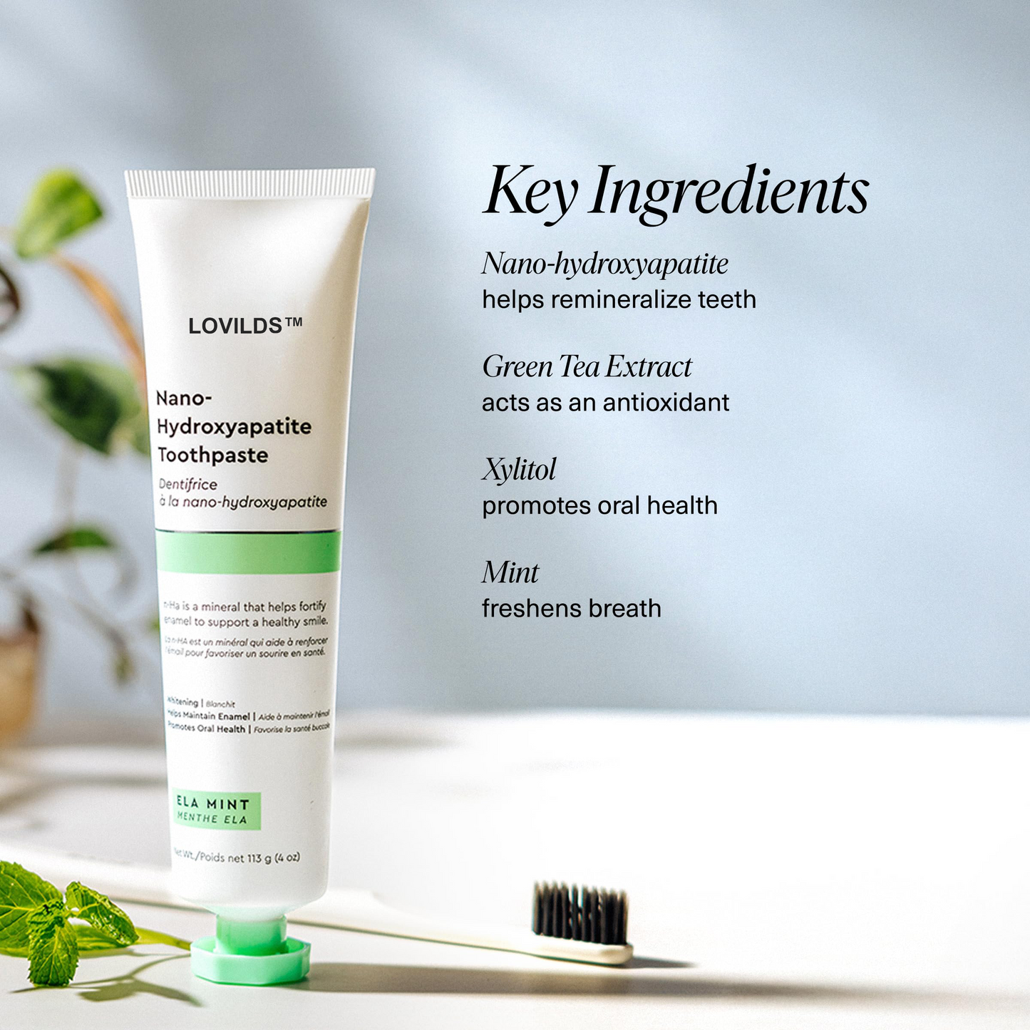 🦷 LOVILDS™ Fluoride-Free Toothpaste with Nano Hydroxyapatite