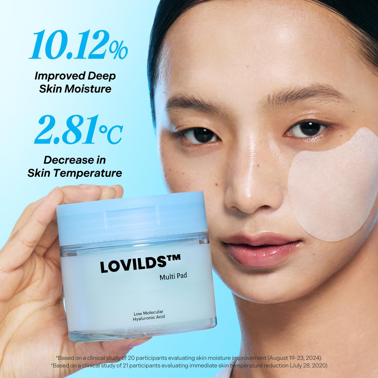 💦 LOVILDS™ Multi Pad (80 Sheets) | Hydrating & Soothing Facial Pads | Cooling Spot Mask with Hyaluronic Acid, Panthenol & Allantoin | Deep Moisture & Calming Care