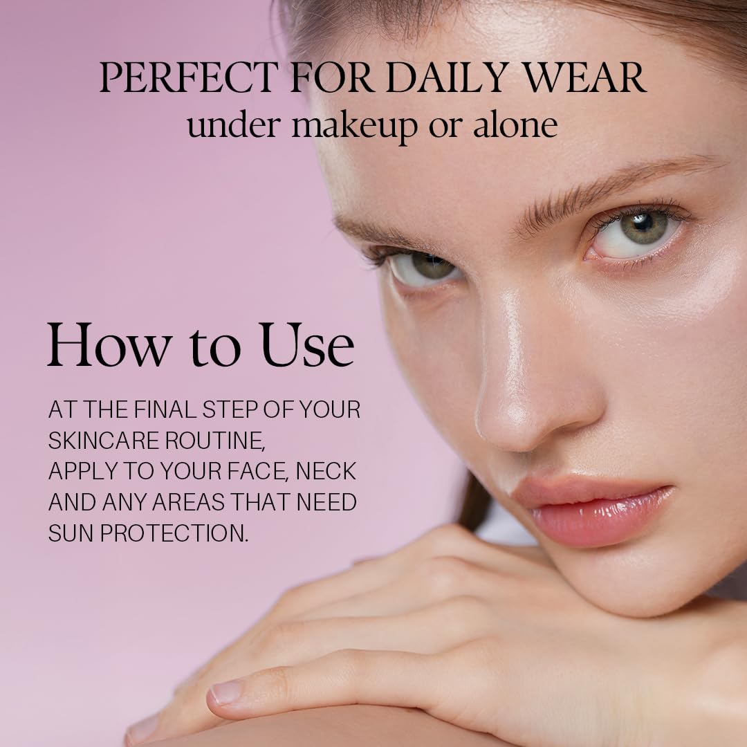 🌞 LOVILDS™ Moisturizing Tone-Up Sunscreen SPF 50+ | Korean Facial Sunscreen Serum · Broad Spectrum UV Protection · Sweat Resistant